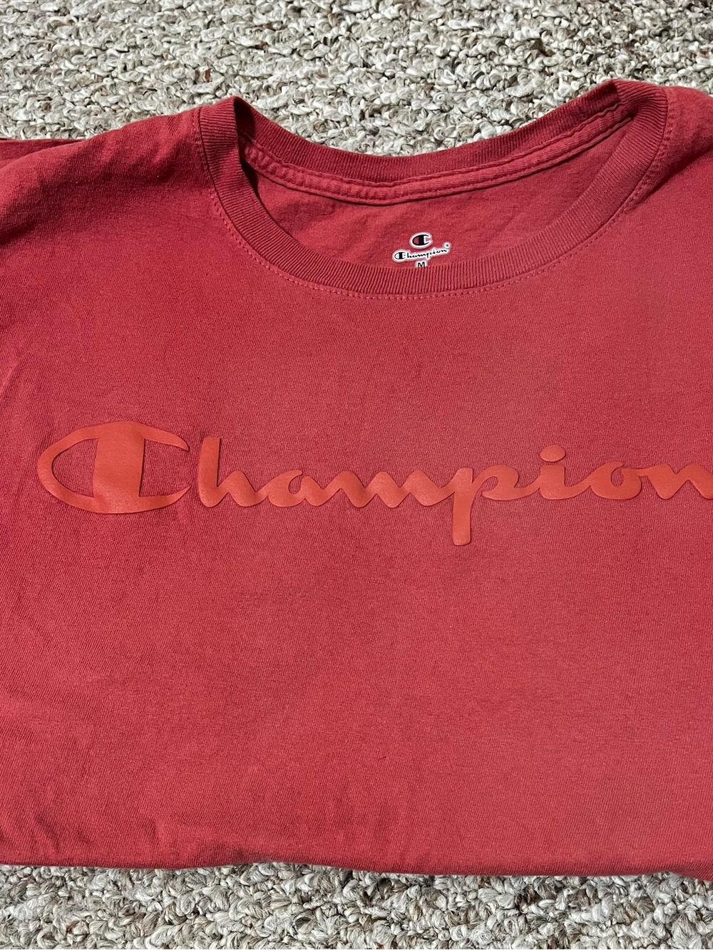Red short sleeve, Champion tee. Size medium. Great condition